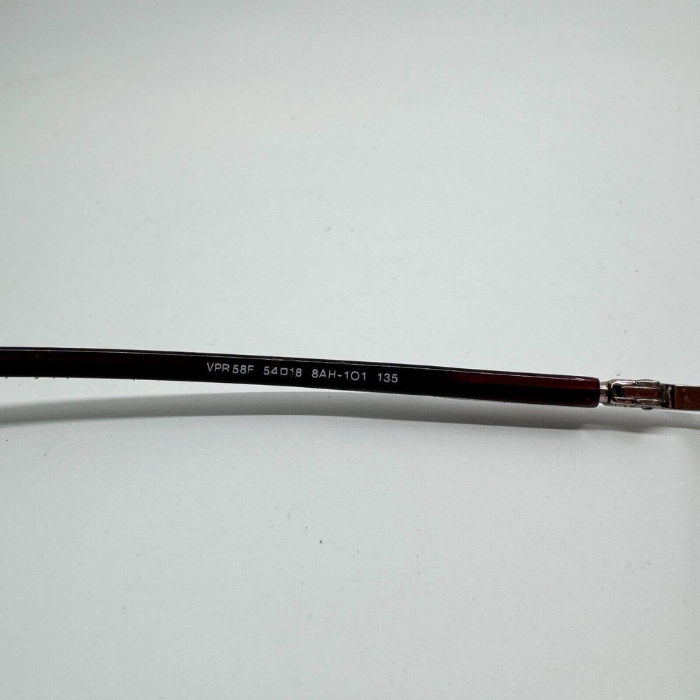 PRADA VPR 58F 8AH-1O1‎ 135 Eyeglasses Frames rose Gold Metal Rectangular H9327 - Picture 5 of 7